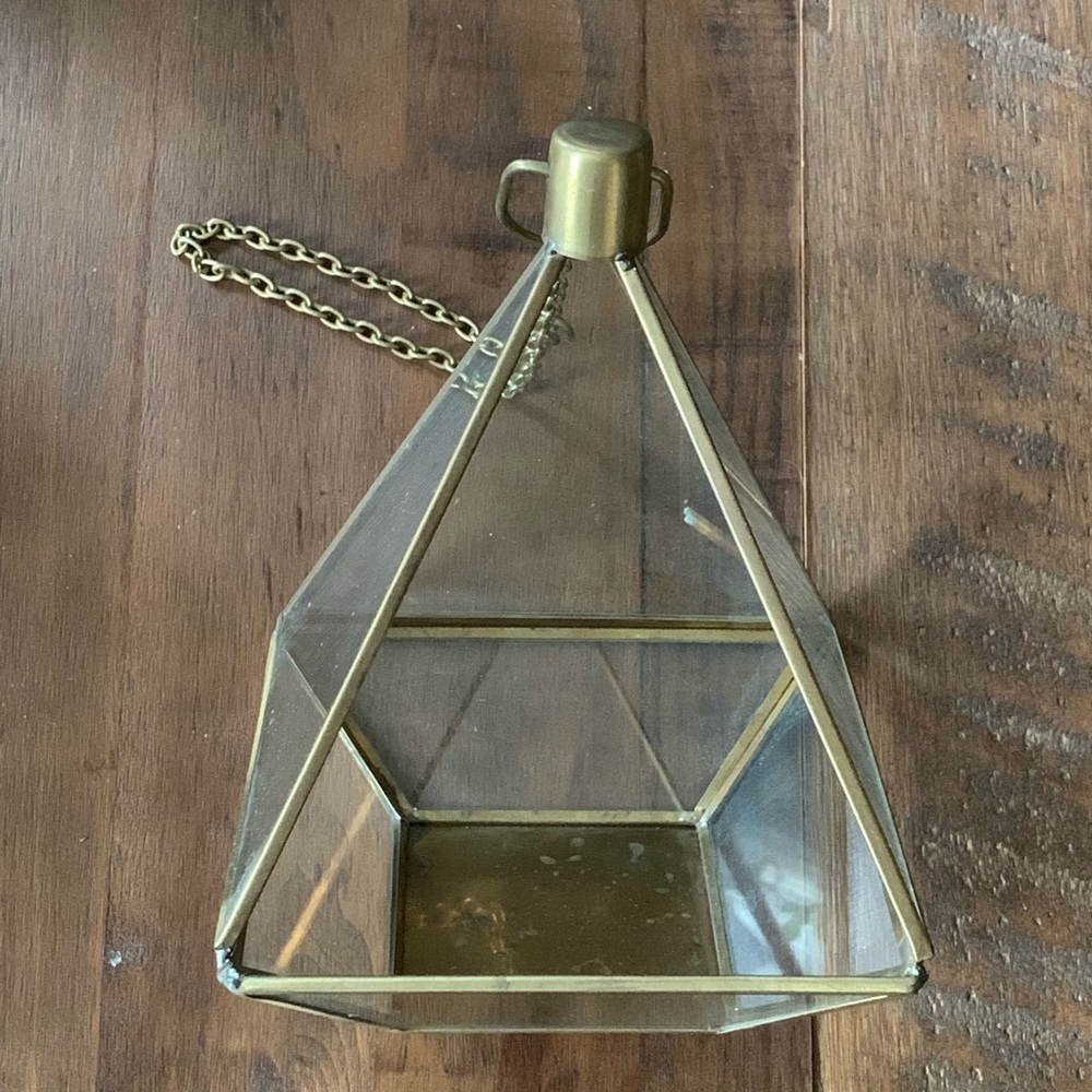 [home] hanging metal/glass terrarium - Picture 4 of 5